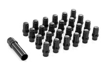Load image into Gallery viewer, M12 x 1.5 Lug Nut Set of 24 | Black | Closed End | Extended Thread