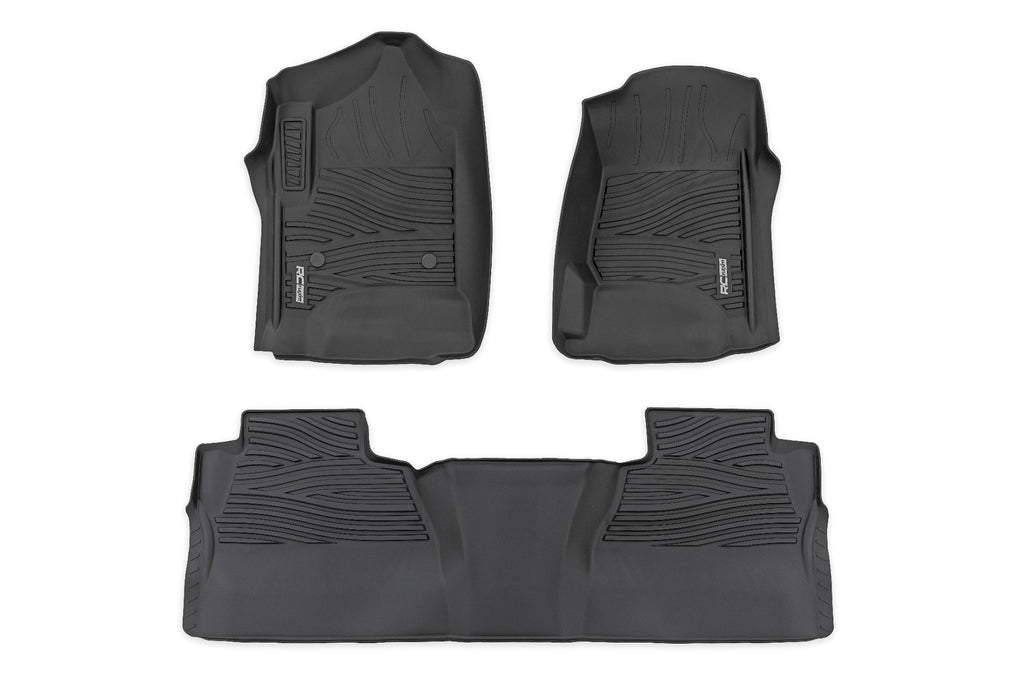 Flex-Fit Floor Mats | FR & RR | FR Bucket | Crew | Chevy/GMC 1500/2500HD/3500HD 2WD/4WD