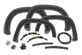 Pocket Fender Flares | GAZ Summit White | Chevy Silverado 1500 2WD/4WD (22-25)