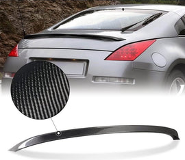 Nissan 350z Carbon Fiber V-Style Trunk Lid Spoiler Wing
