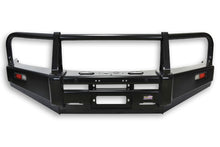 Load image into Gallery viewer, DOBINSONS BULL BAR CLASSIC BLACK FOR NISSAN NAVARA/FRONTIER D40 WITH SMOOTH OEM BUMPER - BU45-3526