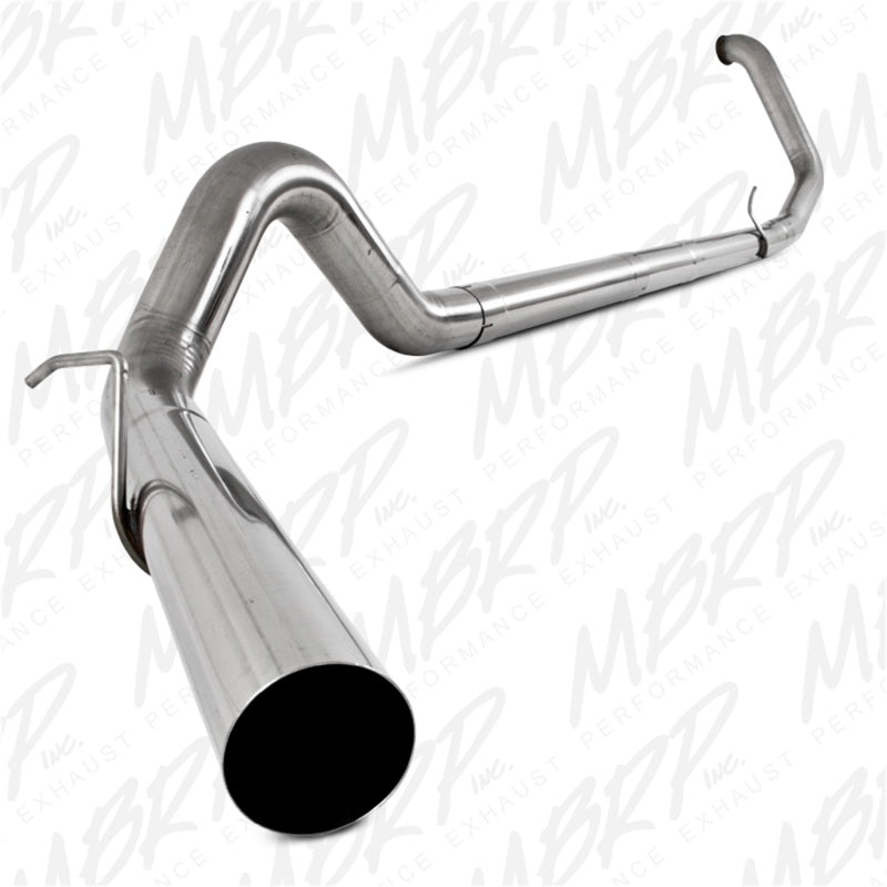 MBRP 1999-2003 Ford F-250/350 7.3L 4in Turbo Back Single No Muffler T409 SLM Series Exhaust System