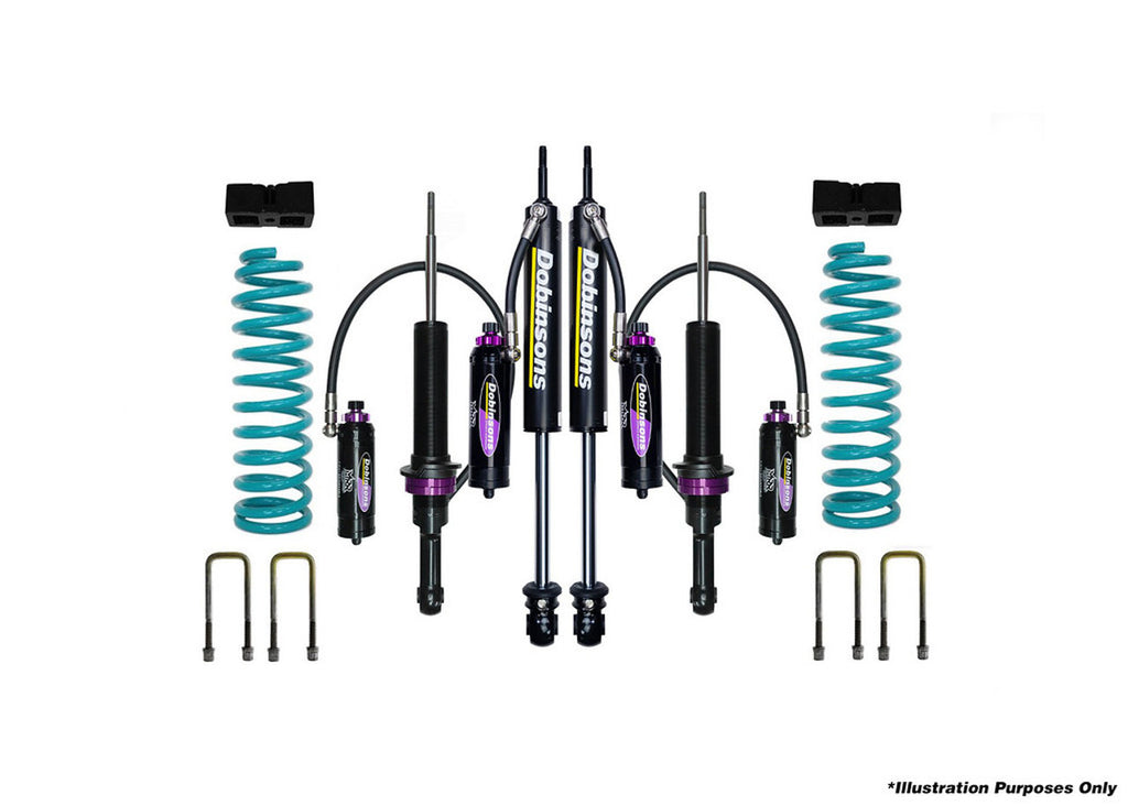 Dobinsons 3" MRR 3-Way Adjustable Suspension lift kit with rear Quick Ride Kit for 2020 and Up Isuzu DMax - DSSKITMRA7153