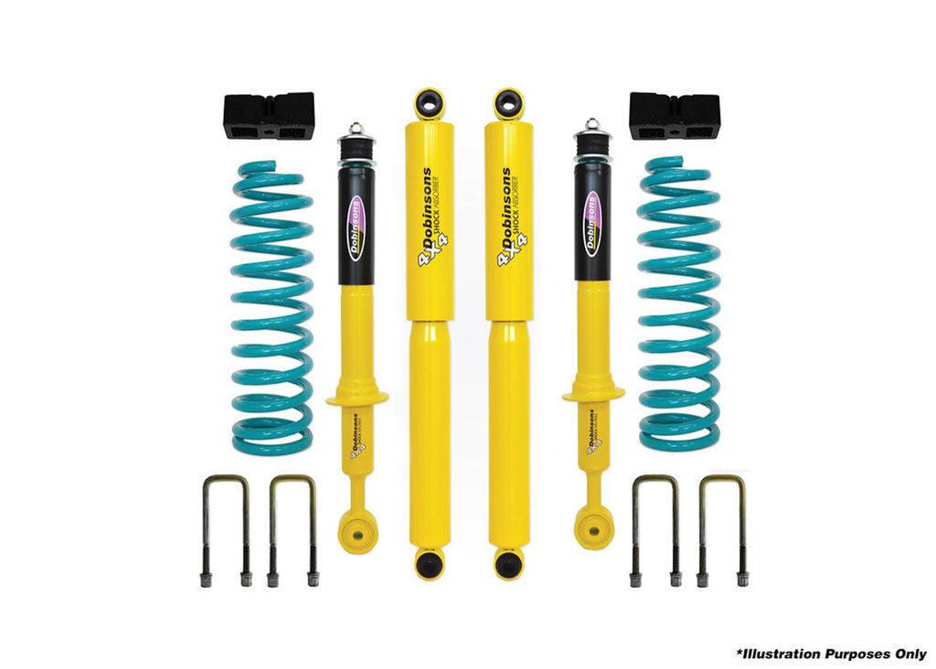 Dobinsons 3" Suspension lift kit Twin Tube Shocks and rear Quick Ride Kit for 2020 and Up Isuzu DMax  - DSSKIT7153