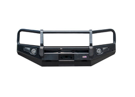DOBINSONS BLACK DELUXE BULL BAR FOR TOYOTA LAND CRUISER 200 SERIES 2016+ - WITHOUT FOG LIGHTS - BU59-5545