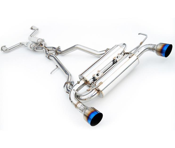 Invidia 09+ FX35 2/4WD Gemini Rolled Stainless Steel Tip Cat-back Exhaust