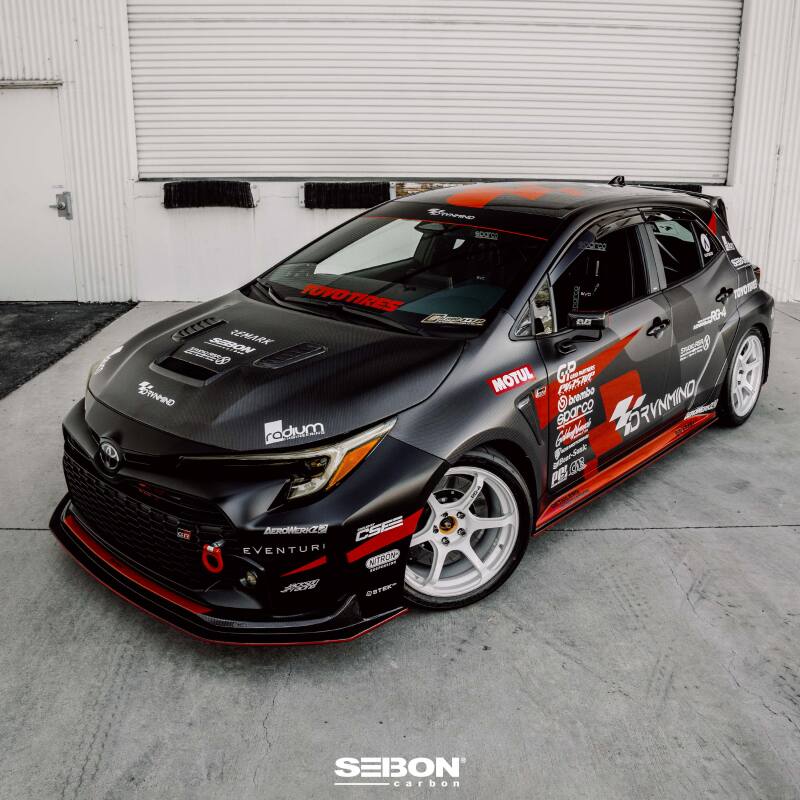 Seibon 2023 Toyota GR Corolla VS-Style Double-Sided Carbon Hood  - Gloss Finish