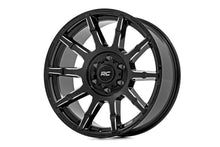 Load image into Gallery viewer, Rough Country 83 Series Wheel | One-Piece | Gloss Black | 17x9 | 6x5.5 | +0mm