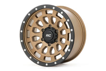 Load image into Gallery viewer, Rough Country 87 Series Wheel | Simulated Beadlock | Bronze/Black | 17x8.5 | 6x5.5 |+25mm