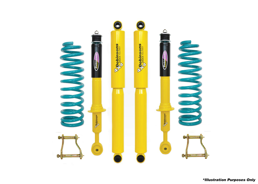 Dobinsons 1.5"-3.5" Suspension lift kit with rear Extended Shackles Kit for 2012 and Up Isuzu DMax with upper isolators - DSSKIT75 - DSSKIT75
