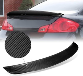 Infiniti G35 G37 Sedan Carbon Fiber Sport-Style Trunk Spoiler Wing