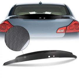 Infiniti G25 G37 Sedan Carbon Fiber STP Style Duck Bill Rear Trunk Lid Spoiler