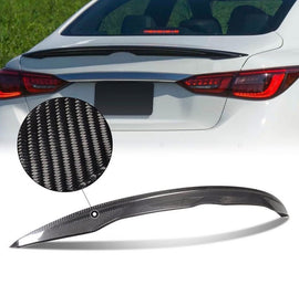 Infiniti Q50 Carbon Fiber STP-Style Trunk Lid Spoiler Wing