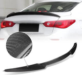 Infiniti Q50 Carbon Fiber V-Style Trunk Lid Spoiler Wing