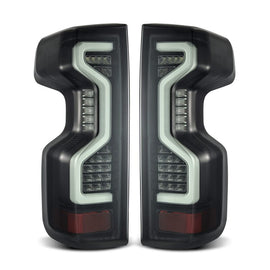 AlphaRex 19-23 Chevrolet Silverado 1500/2500HD/3500HD PRO-Series LED Tail Lights Jet Black