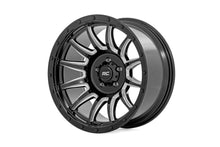 Load image into Gallery viewer, Rough Country 90 Series Wheel | One-Piece | Gloss Black w/machined spokes | 20x9 | 6x5.5 | -12mm