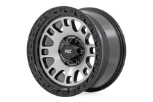 Load image into Gallery viewer, Rough Country 82 Series Wheel | One-Piece | Machined Semi Gloss Black | 15x8 | 5x4.5 | -19mm