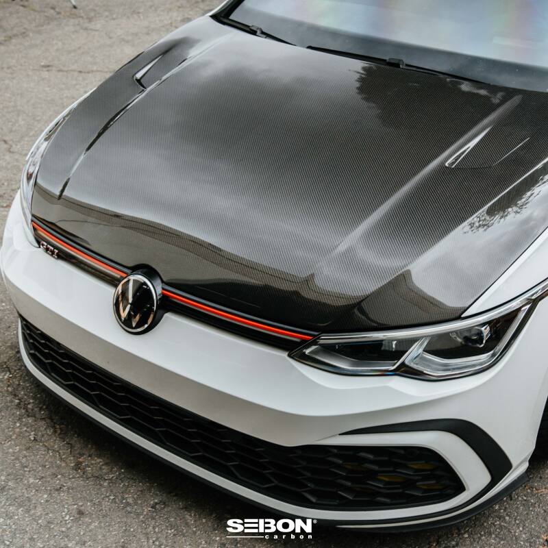 Seibon 22-23 Volkswagen Golf GTI/R  TM-Style Carbon Fiber Hood