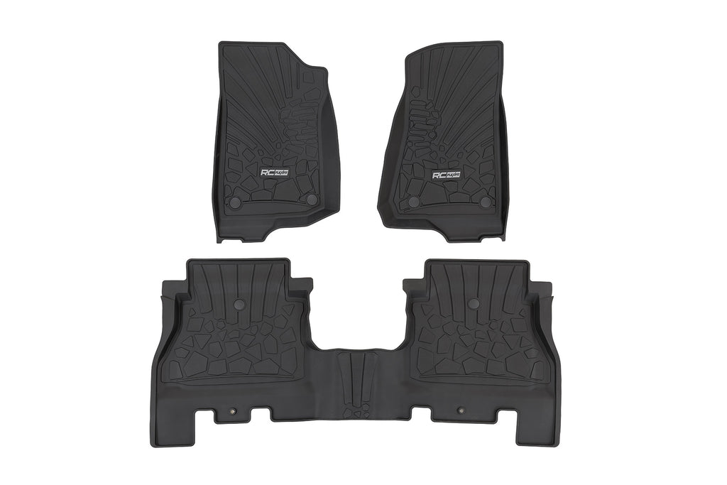 Flex Fit Floor Mats | FR & RR | 4 Door | Jeep Wrangler Unlimited 4WD (18-25)