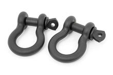Load image into Gallery viewer, 5/8 D Ring Shackles | Cast | 3/4&quot; Pin | Pair | Black