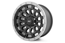 Load image into Gallery viewer, Rough Country 87 Series Wheel | Simulated Beadlock | Black/Machined | 17x8.5 | 6x5.5 | +0mm