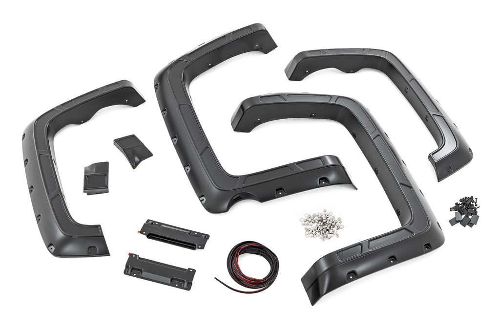 Fender Flares | Defender l 5'9" Bed  | G9K Satin Steel | Chevy Silverado 1500 (14-18 & Classic)