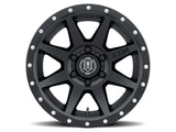 ICON Rebound 18x9 6x5.5 25mm Offset 5.75in BS 95.1mm mm Bore Satin Black Wheel