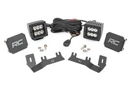 LED Ditch Light Kit | 2in Black Pair | Spot | Chevy/GMC 1500 (14-18)