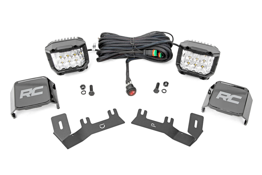 LED Ditch Light Kit | 3in OSRAM Pair | Wide | Chevy/GMC 1500 (14-18)