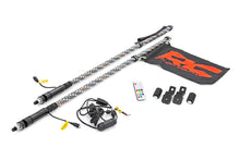 Load image into Gallery viewer, Whip Mount | Bed | 4&#39; Multl-Color LED Whip Pair | Polaris General/Ranger 1000/Ranger XP 900/1000