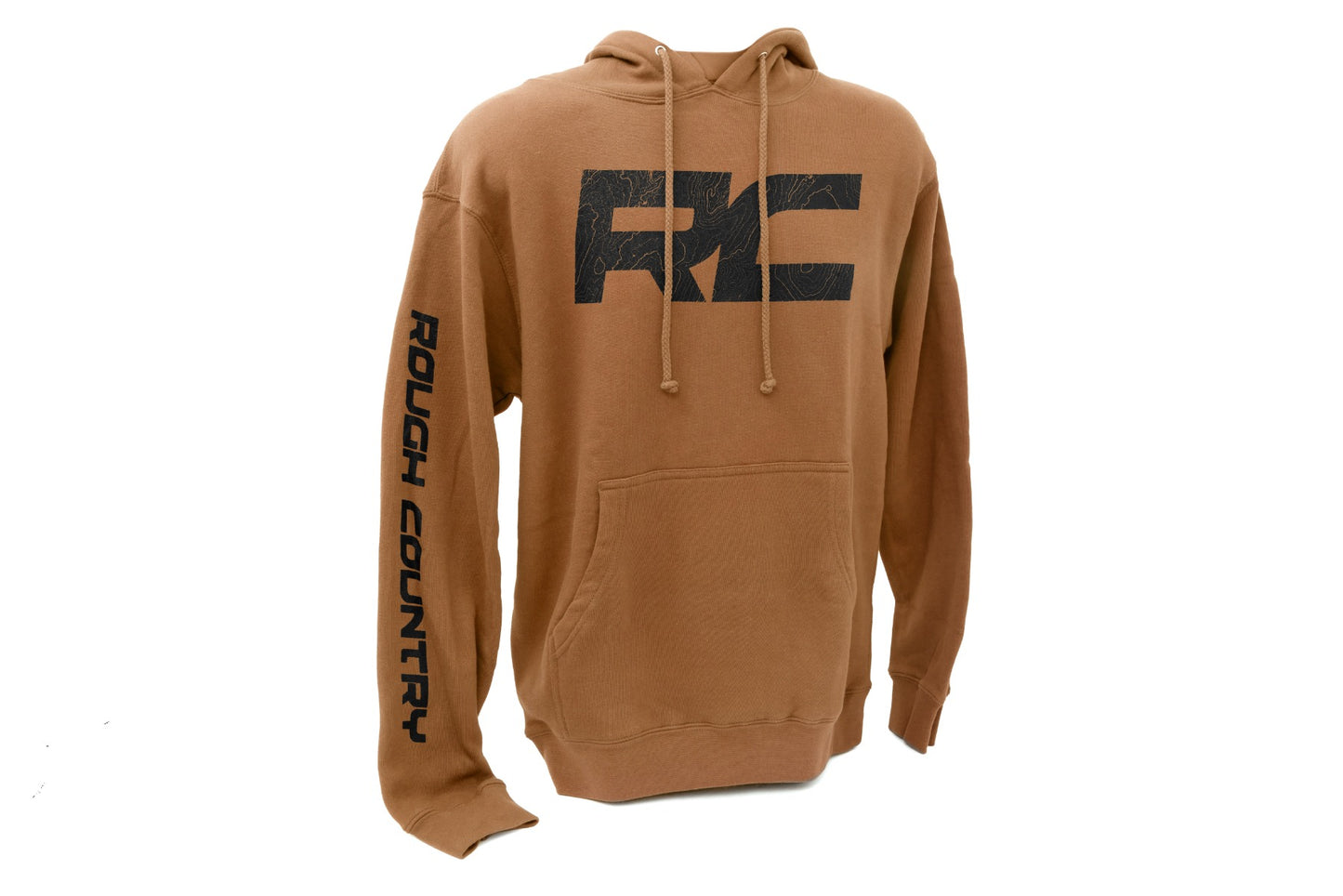 Rough Country Hoodie | RC Topographical Sleeve | Saddle | XL