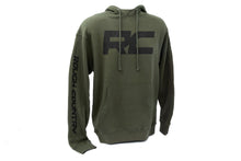 Load image into Gallery viewer, Rough Country Hoodie | RC Topographical Sleeve | Army Green | 2XL