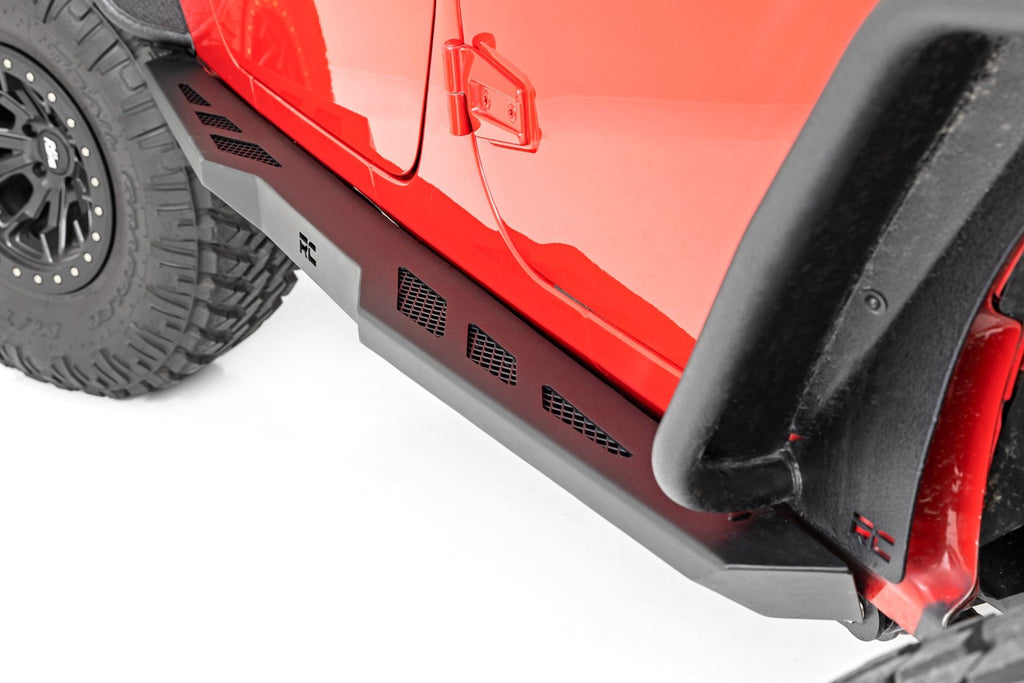 Rock Sliders | Heavy Duty l 4-Door | Jeep Wrangler Unlimited (07-18)