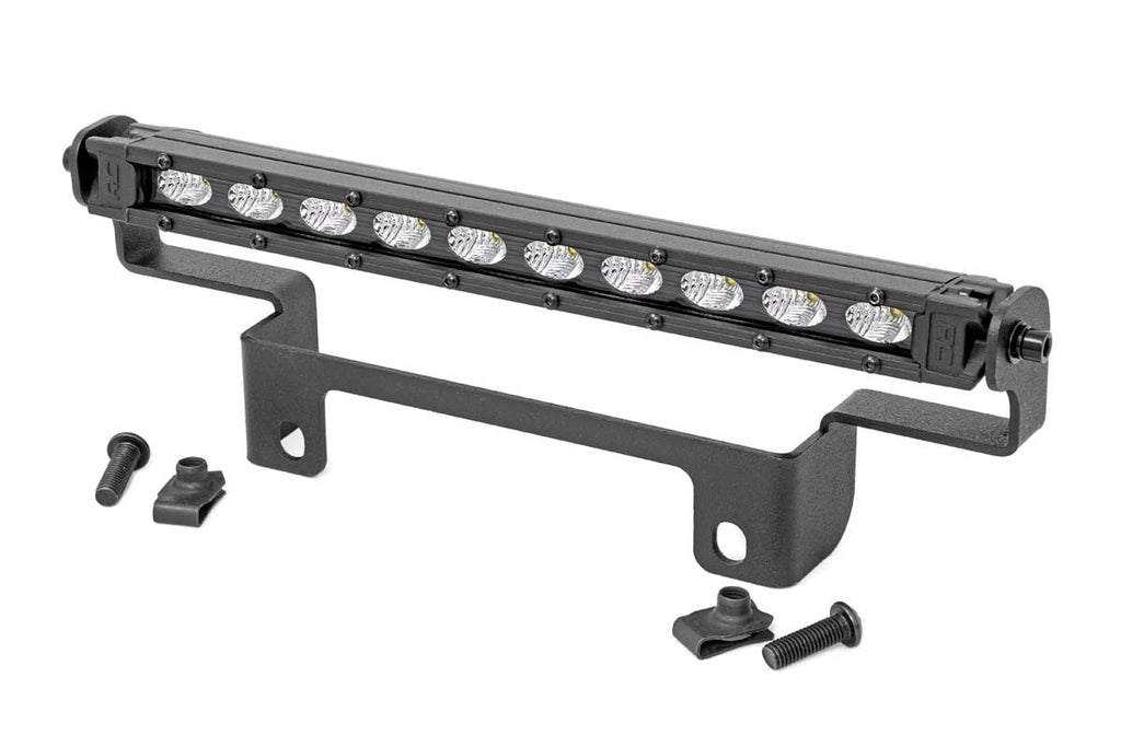 LED Light | Bumper Mount | 10" Black Slimline | Honda Pioneer 1000/Pioneer 1000-5