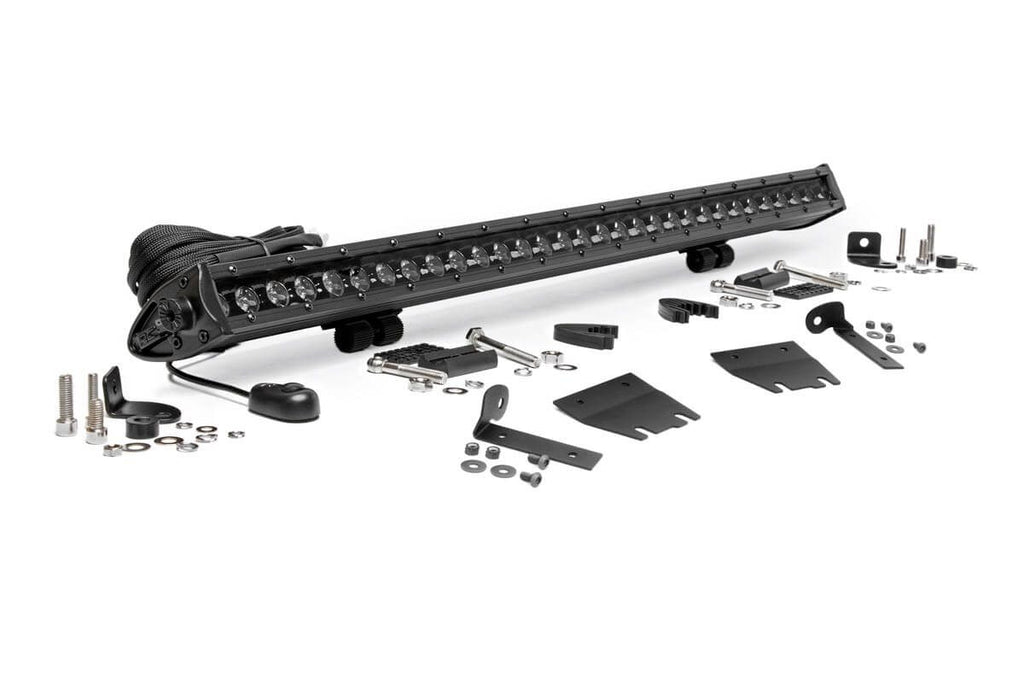Jeep 30-inch LED Hood Kit (18-21 Wrangler JL, 20-21 Gladiator JT | Black-Series)
