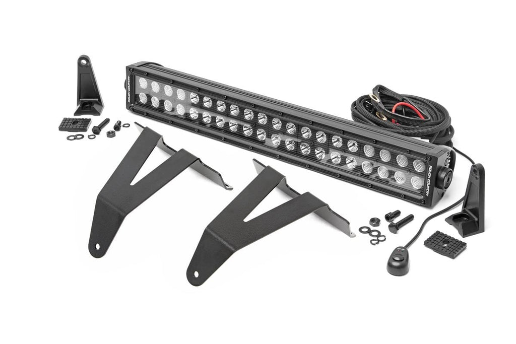 LED Light Kit | Bumper Mount | 20" Black Dual Row | Ram 1500 (19-24)
