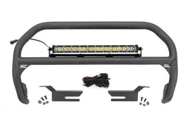 Nudge Bar | 20 Inch Chrome Single Row LED | Ford Bronco 4WD (21-24)
