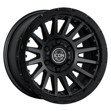 Load image into Gallery viewer, ICON Recon Pro 17x8.5 5x5 -6mm Offset 4.5in BS 71.5mm Bore Satin Black Wheel