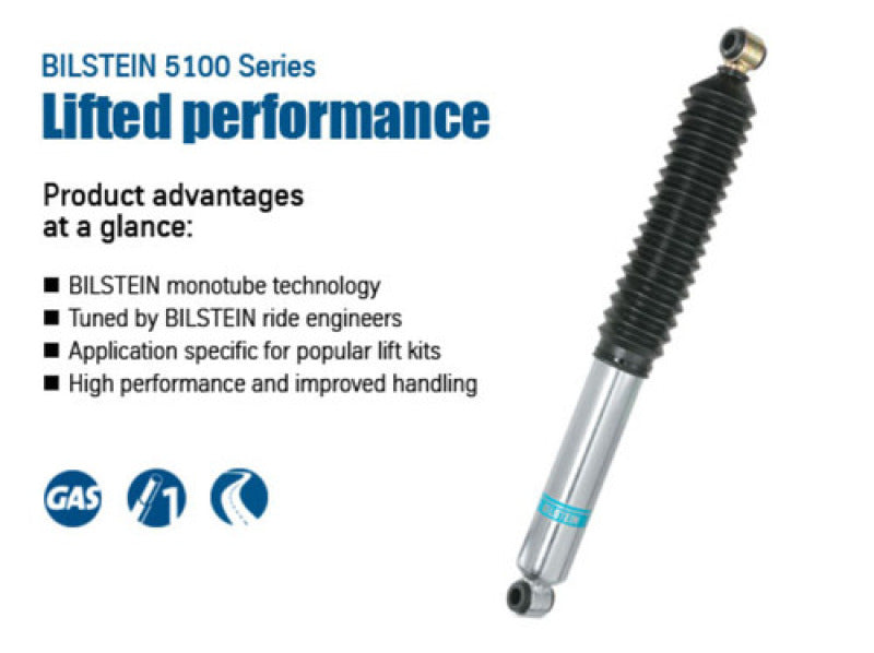 Bilstein 5160 Series 05-15 Toyota Tacoma Rear Right 46mm Monotube Shock Absorber