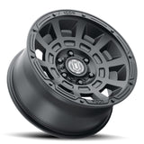 ICON Thrust 17x8.5 6x5.5 25mm Offset 5.75in BS Satin Black Wheel