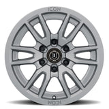 ICON Vector 6 17x8.5 6x5.5 0mm Offset 4.75in BS 106.1mm Bore Titanium Wheel