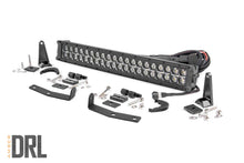 Load image into Gallery viewer, LED Light Kit | Bumper Mount | 20" Black Dual Row | Amber DRL | Nissan Titan XD (16-23)