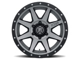 ICON Rebound 17x8.5 6x5.5 25mm Offset 5.75in BS 95.1mm mm Bore Titanium Wheel