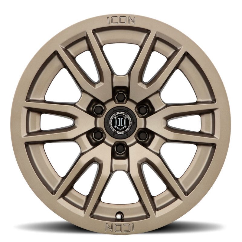 ICON Vector 6 17x8.5 6x5.5 25mm Offset 5.75in BS 93.1mm Bore Bronze Wheel