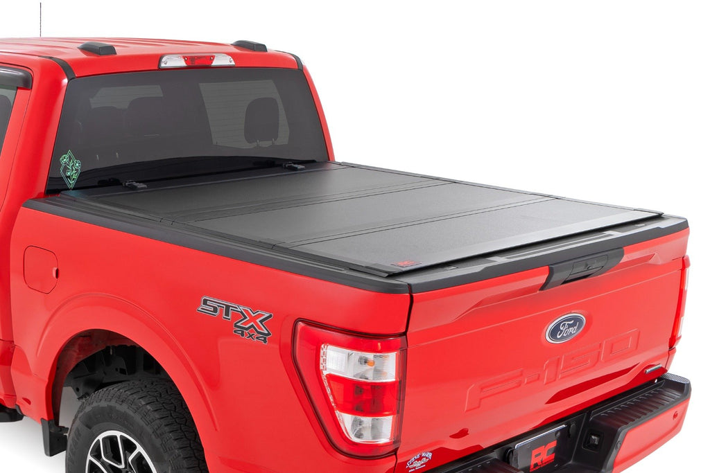 Hard Tri-Fold Flip Up Bed Cover | 5'7" Bed | Ford F-150 (15-20)