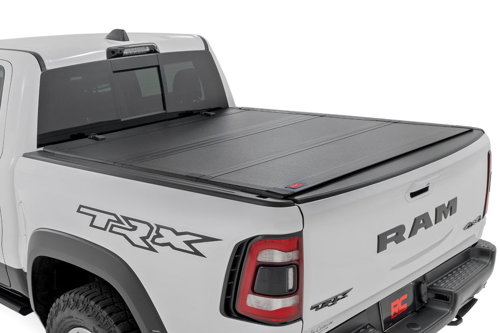 Hard Tri-Fold Flip Up Fold Bed Cover | 5'7" Bed | Ram 1500 (19-24)