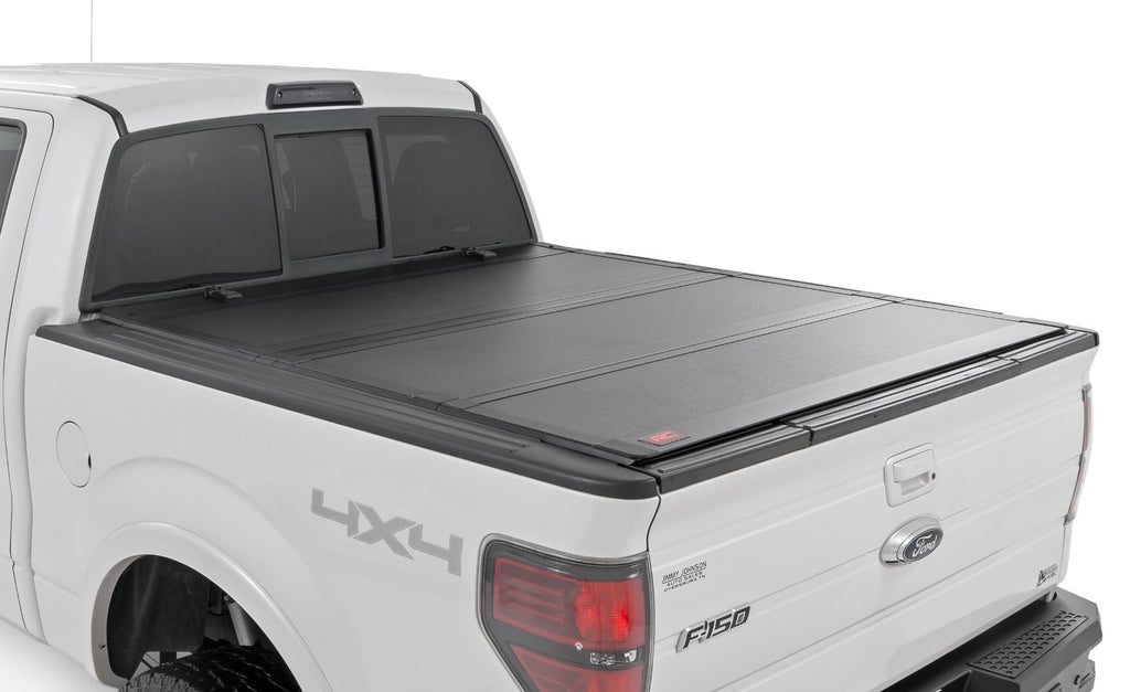 Hard Tri-Fold Flip Up Bed Cover | 5'7" Bed | Ford F-150 (04-14)