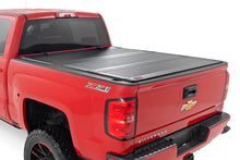 Load image into Gallery viewer, Hard Tri-Fold Flip Up Bed Cover | 6&#39;7&quot; Bed | Rail Cap | Chevy/GMC 1500/2500HD/3500HD (14-19)