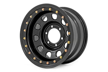 Load image into Gallery viewer, Steel Simulated Bead Lock Wheel | Black | 16x8 | 6x5.5 | 4.25 Bore | -12