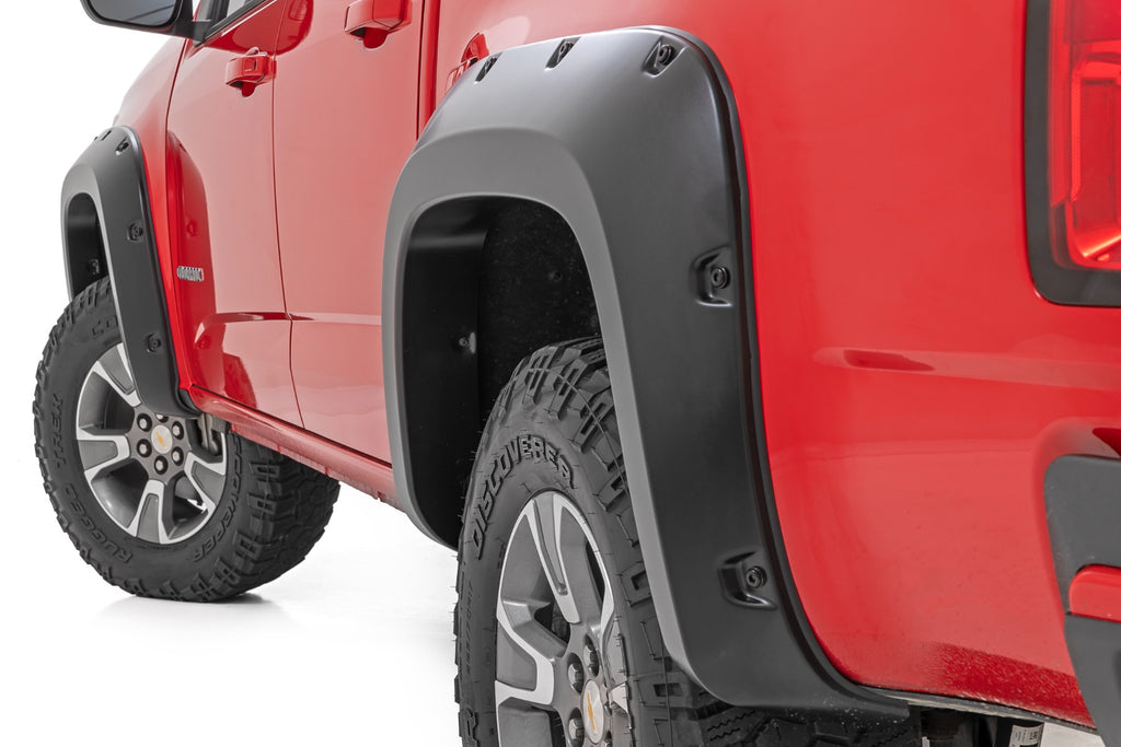 Pocket Fender Flares | GAZ Summit White | 5' Bed | Chevy Colorado 2WD/4WD (15-22)